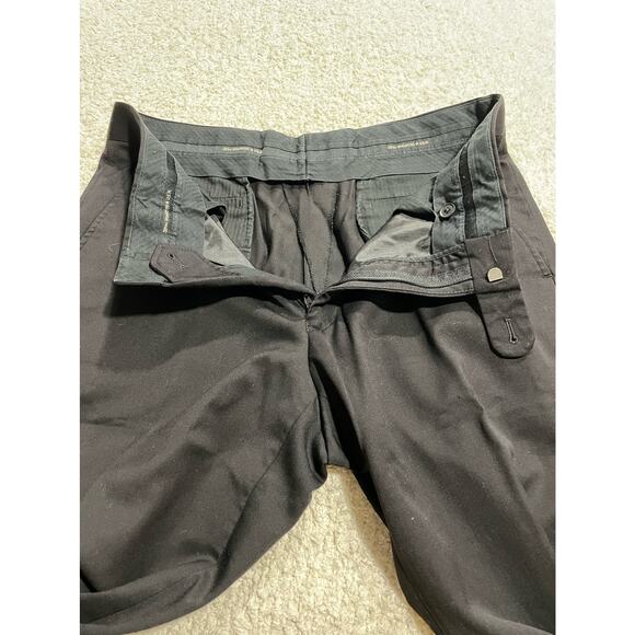 John Varvatos Men's Straight Cut Leg Dress Pants Black 32 x 28 - Picture 4 of 10